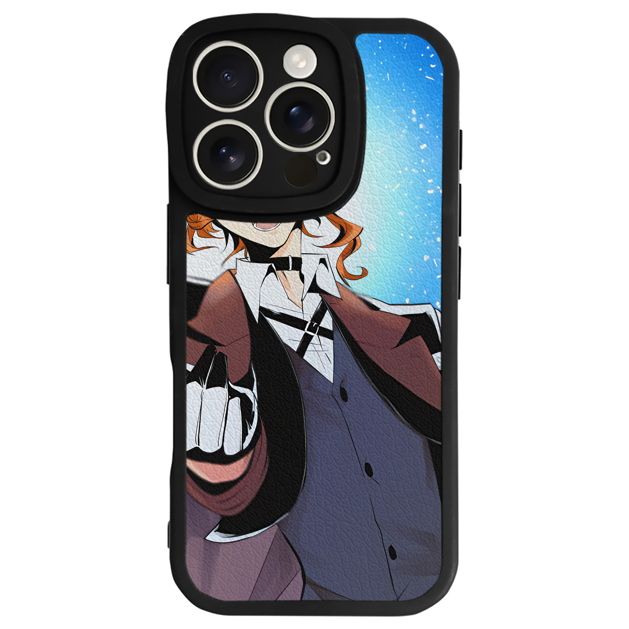 （画像用） 文豪ストレイドッグス Bungo Stray Dogs 【iPhone 16シリーズ対応】シリコンスマホケース（レザー調） 材質：シリコン